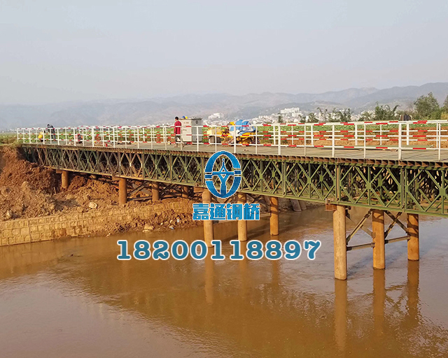 云南紅河州彌蒙鐵路竹園界51米長(zhǎng)、6米寬鋼橋